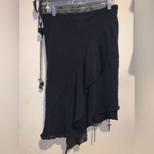 Asymmetrical Hem Max Studio Skirt